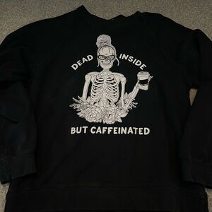 Cute Black Graphic Sweatshirt